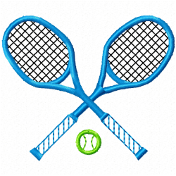 Tennis Embroidery Design 5